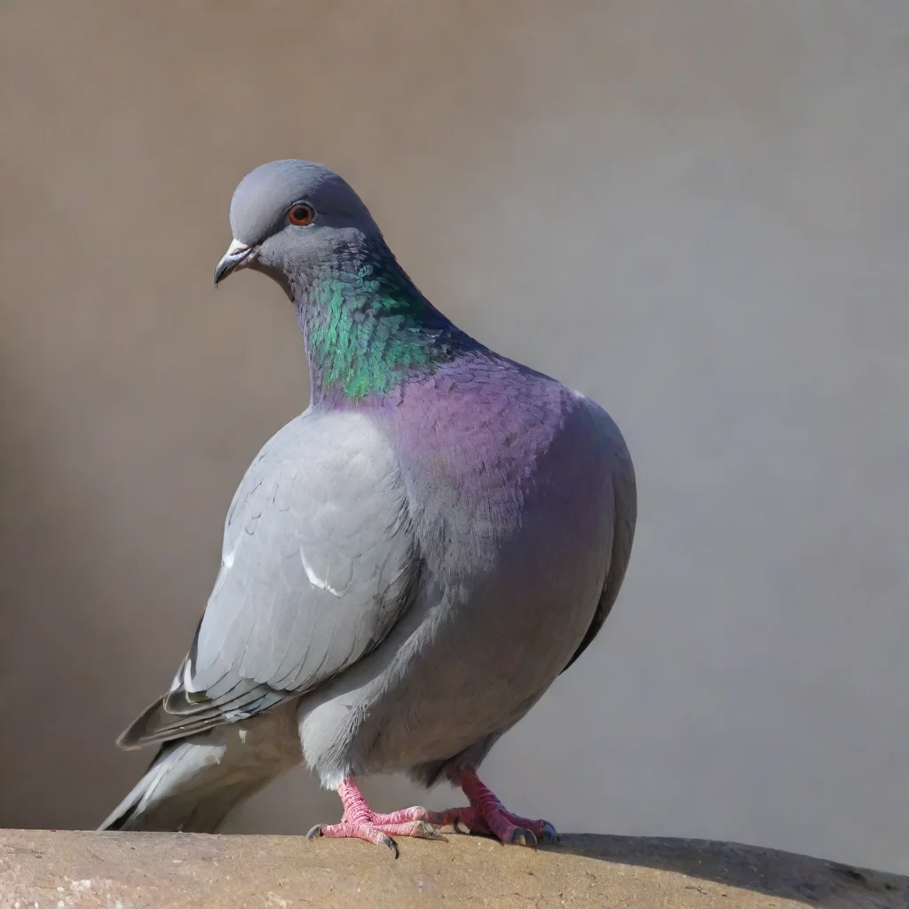 aiartstation art pigeon with large... confident engaging wow 3