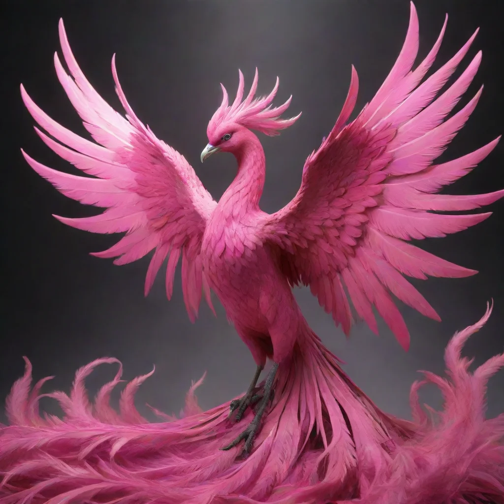 aiartstation art pink phoenix confident engaging wow 3