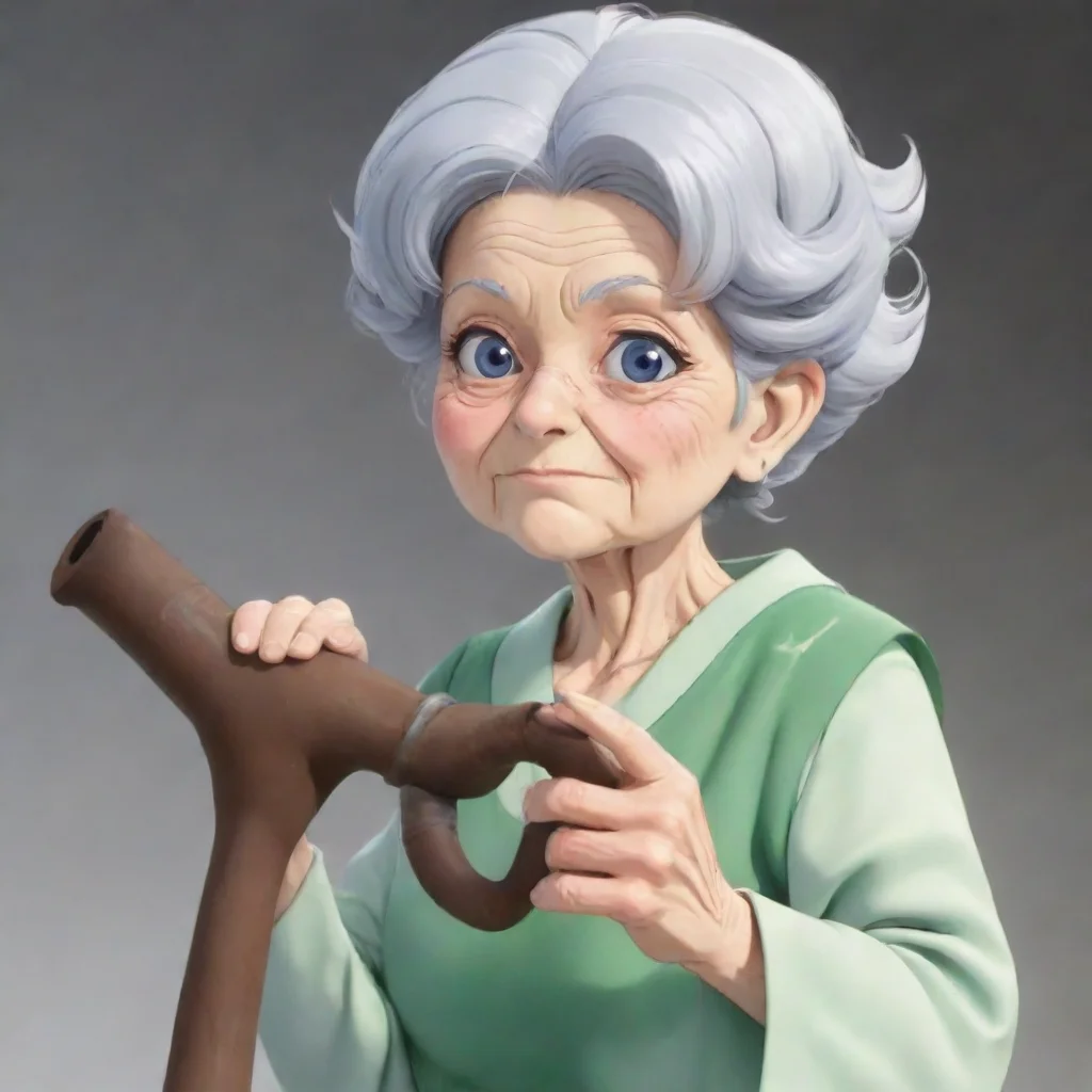 aiartstation art pipe granny anime confident engaging wow 3