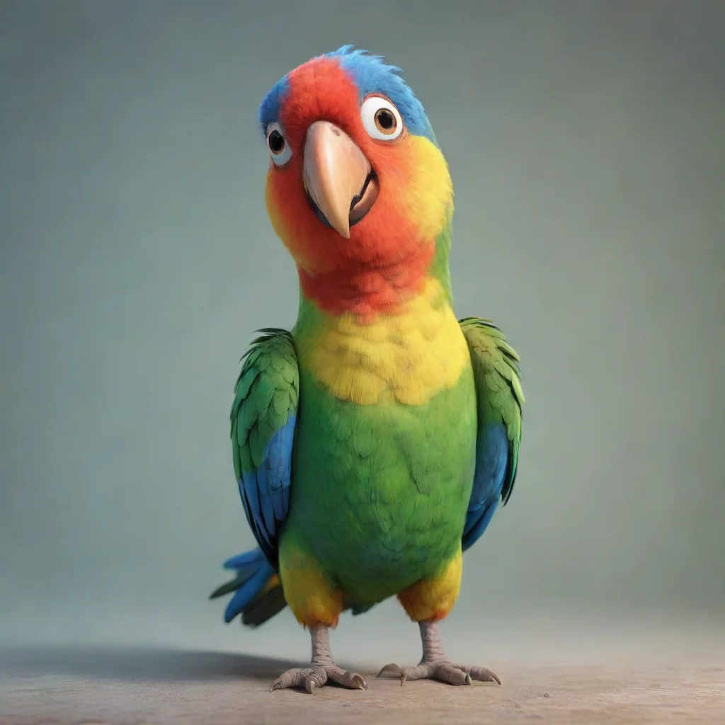 artstation art pixar style parrot confident engaging wow 3