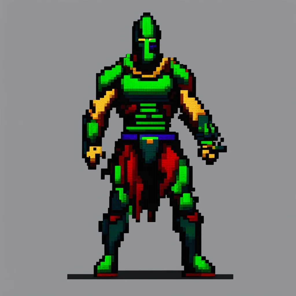 aiartstation art pixel art spartan confident engaging wow 3