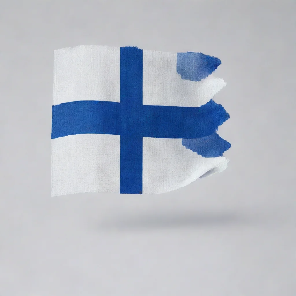 aiartstation art pixelated kamek whit finland flag as a background confident engaging wow 3