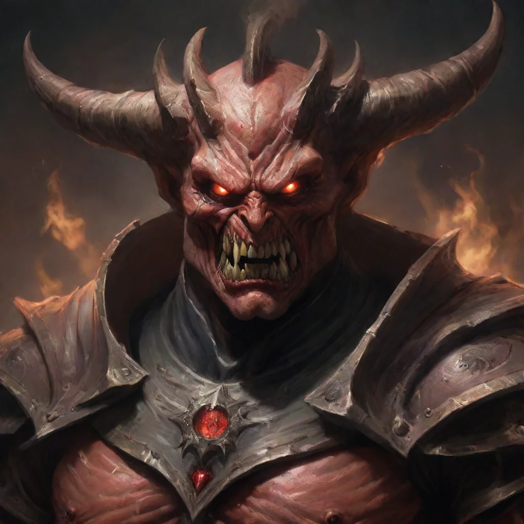 artstation art portrait detailed of sir mitochondria sparring demon confident engaging wow 3