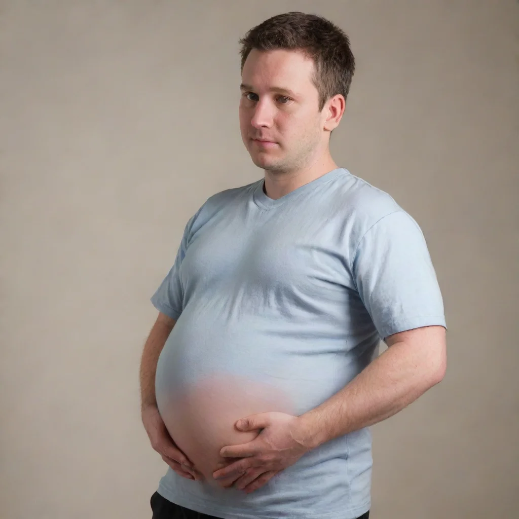 artstation art pregnant man confident engaging wow 3