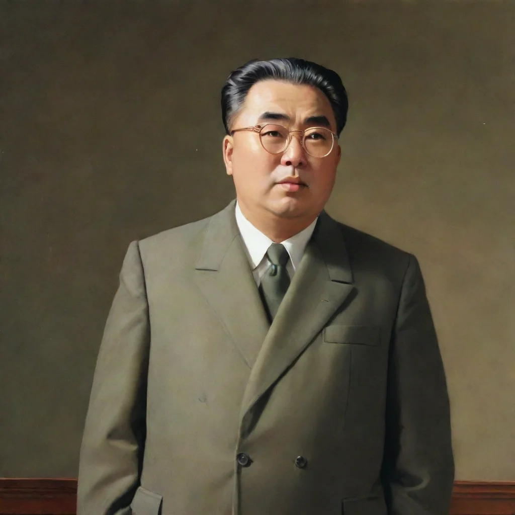 aiartstation art president kim il sung confident engaging wow 3