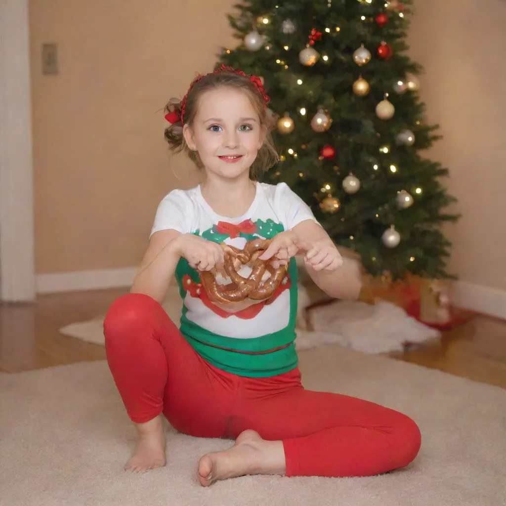 artstation art pretzel pose christmas confident engaging wow 3