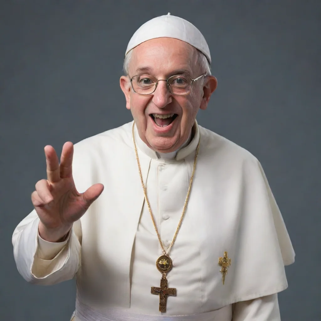 aiartstation art proctologist pope twitch emote confident engaging wow 3