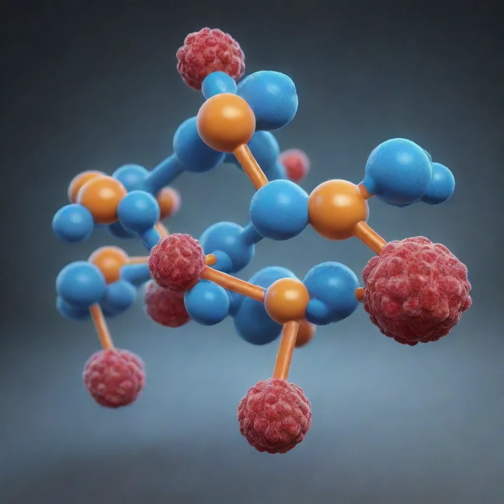artstation art protein molecule surrounded by nanoparticles confident engaging wow 3