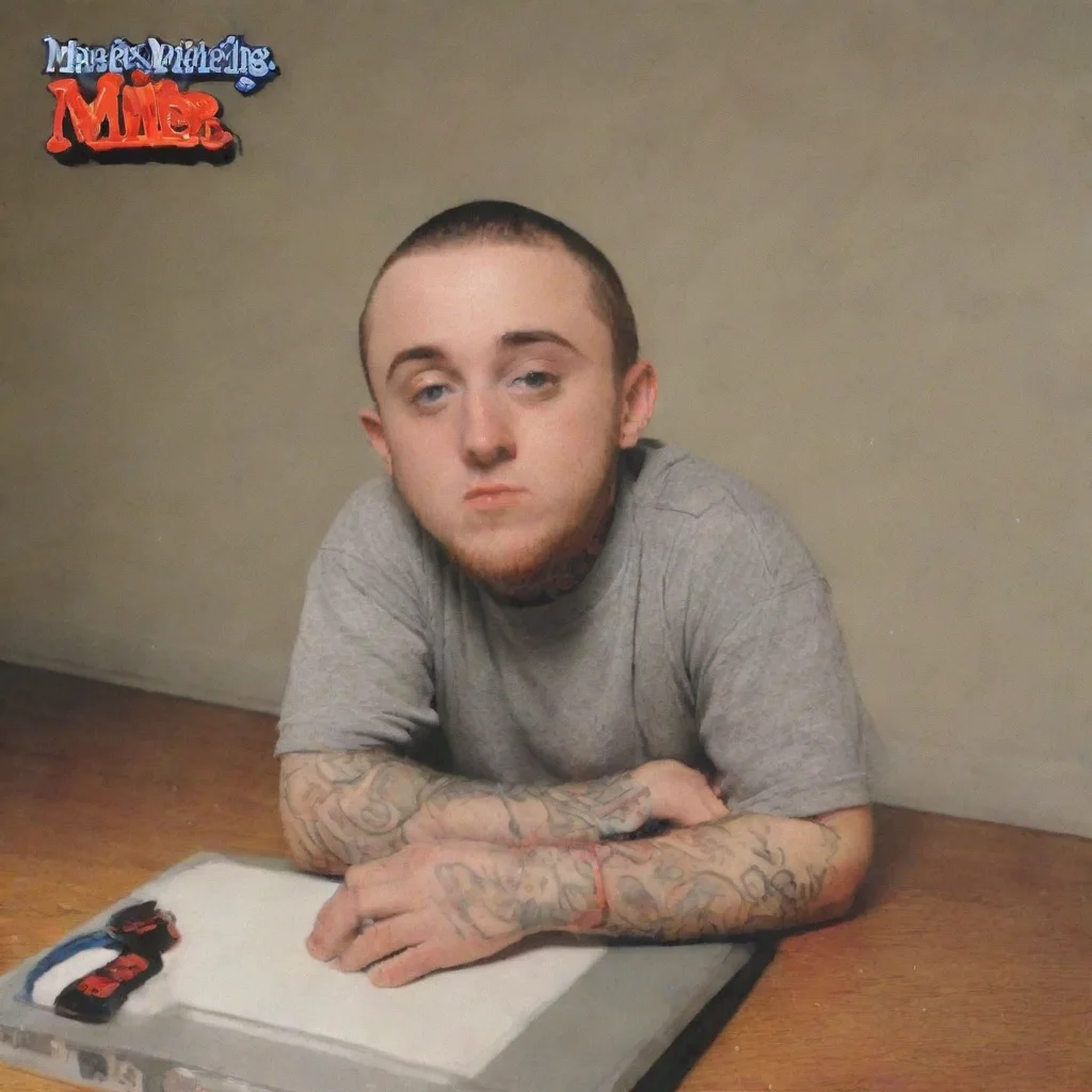 aiartstation art ps2 mac miller album confident engaging wow 3