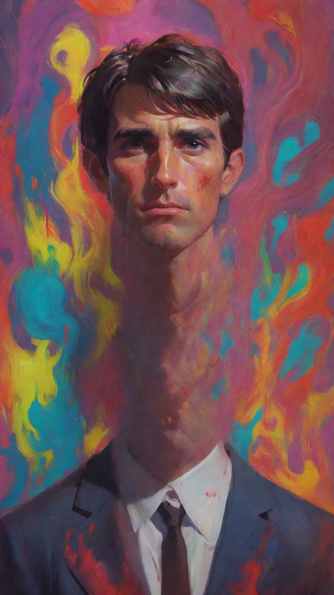 aiartstation art psychedelic art of bloody anthony perkins confident engaging wow 3 hdtall