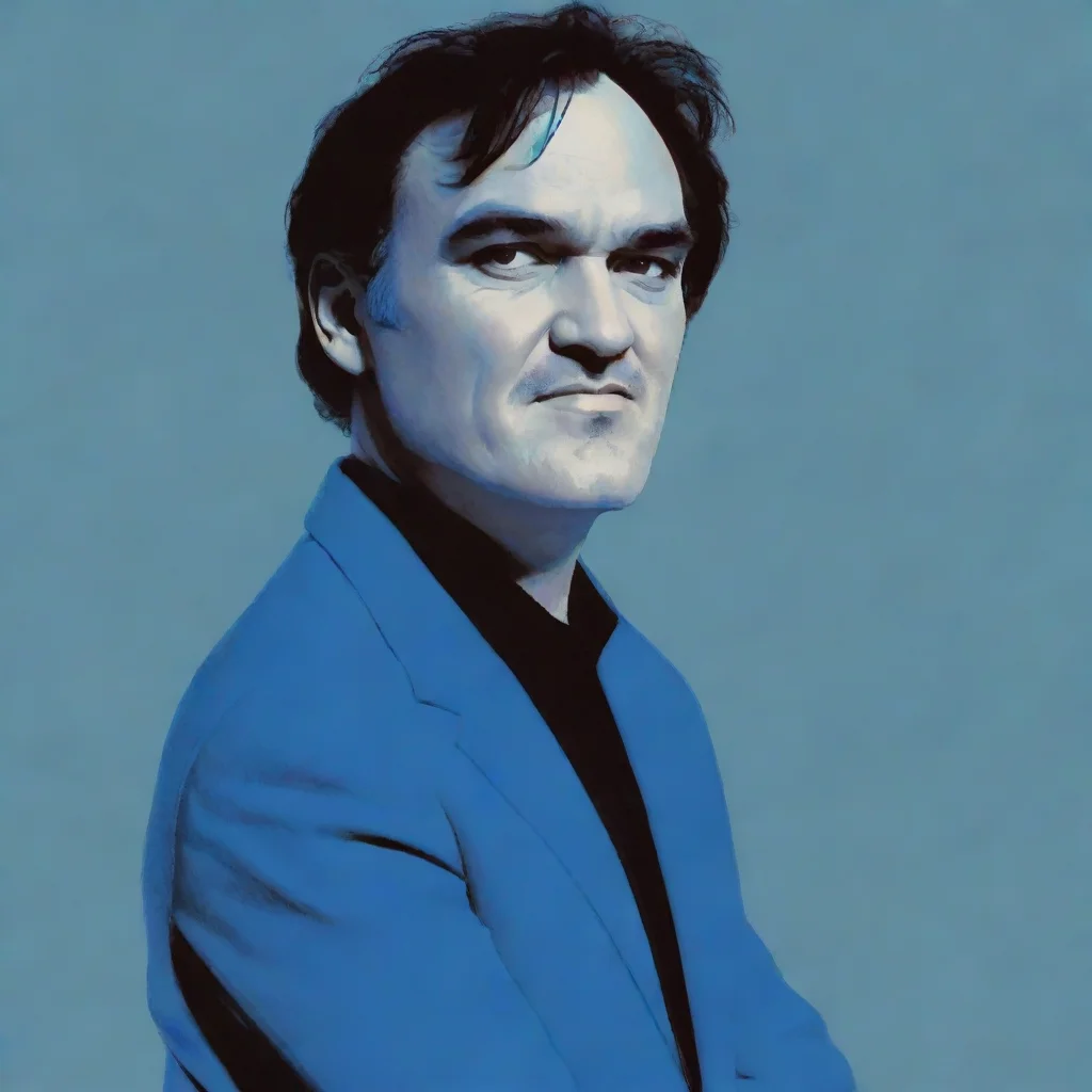 artstation art quentin tarantino blue confident engaging wow 3