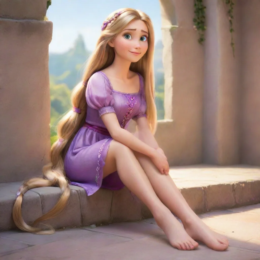 artstation art rapunzel barefoot  confident engaging wow 3