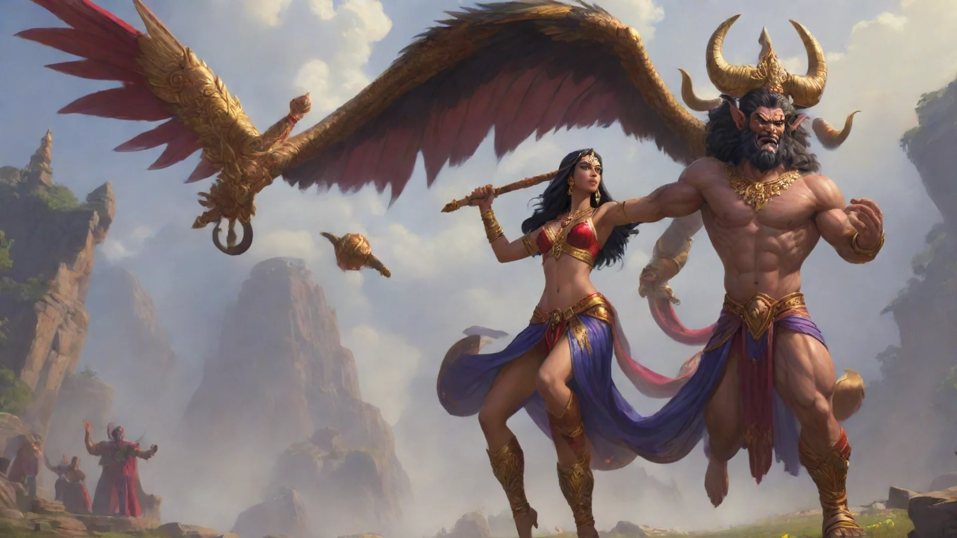 artstation art ravana abducts sita  confident engaging wow 3 hdwidescreen