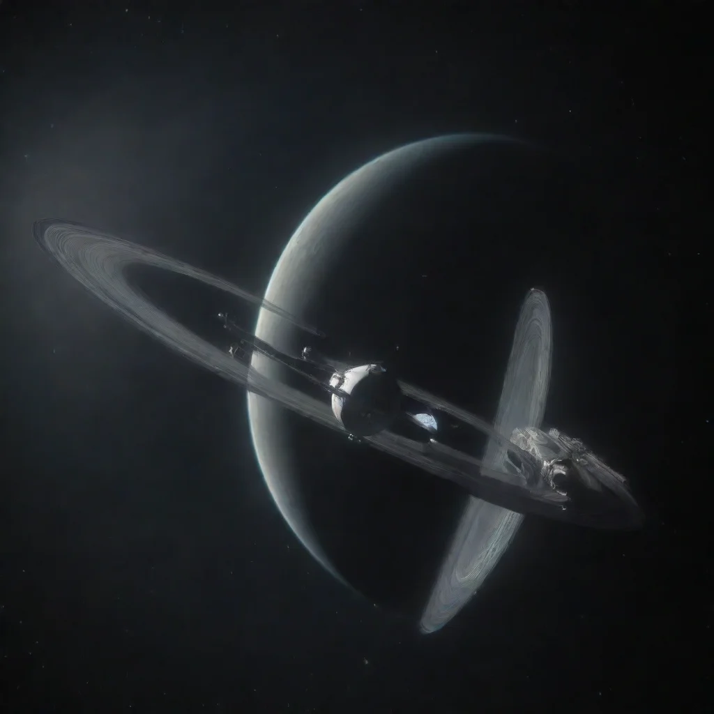 artstation art realistic space station above saturn confident engaging wow 3