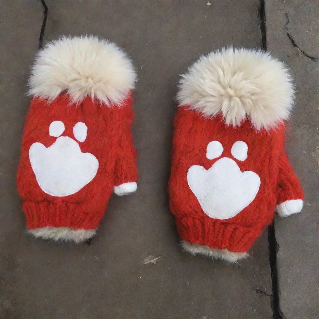 artstation art red fox paw mittens confident engaging wow 3