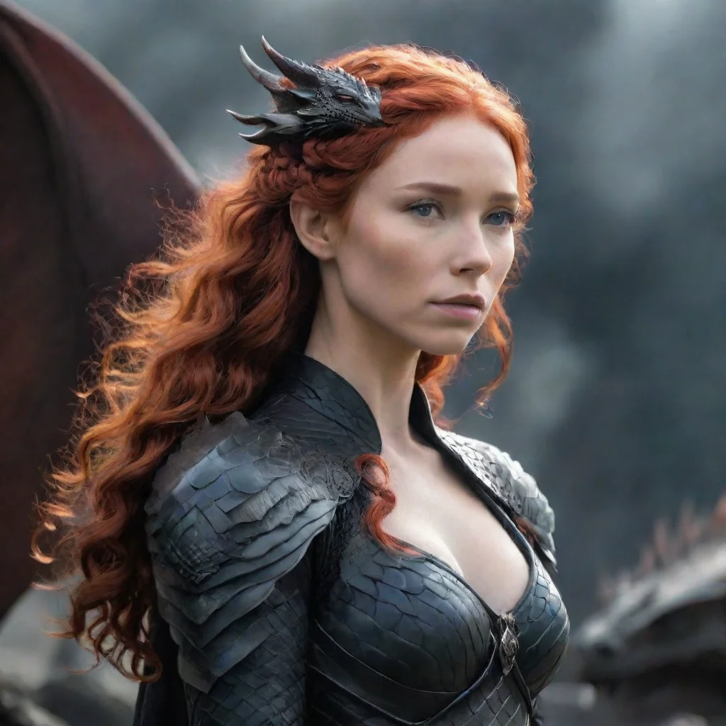 artstation art red haired goddess called mother of the dragons confident engaging wow 3