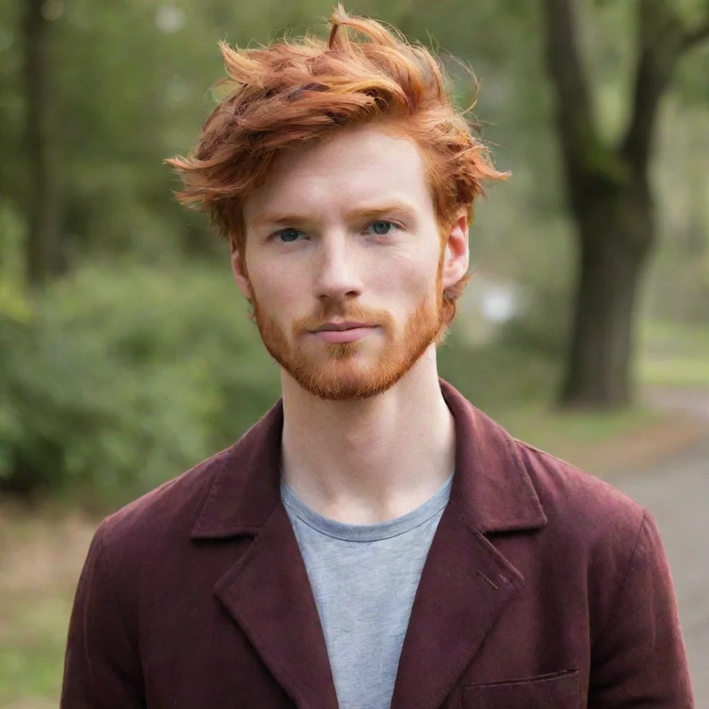 artstation art red haired guy confident engaging wow 3
