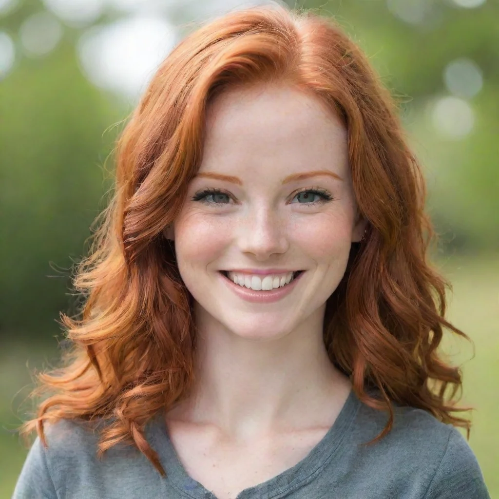 artstation art red head smiling confident engaging wow 3