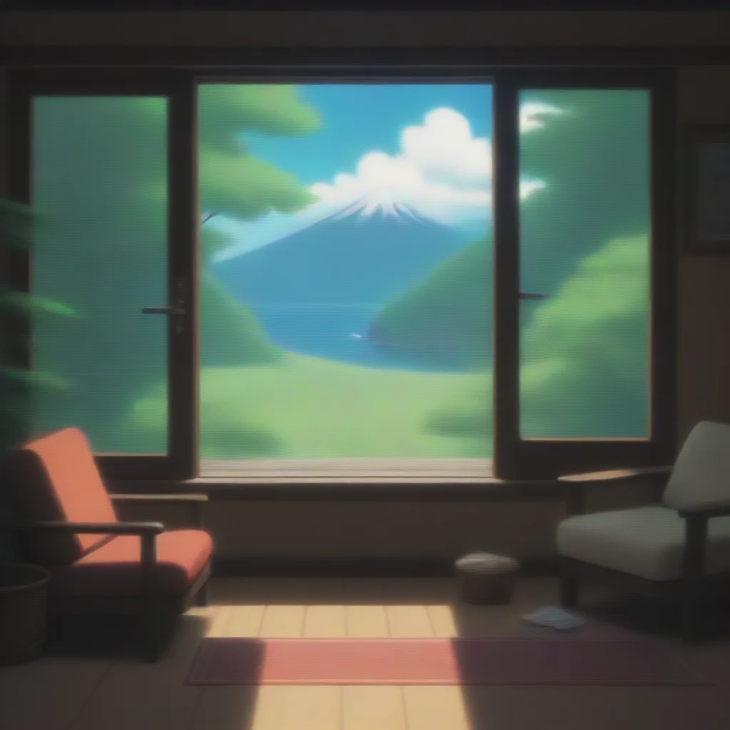 aiartstation art relaxing environement studio ghibli calming lowfi confident engaging wow 3