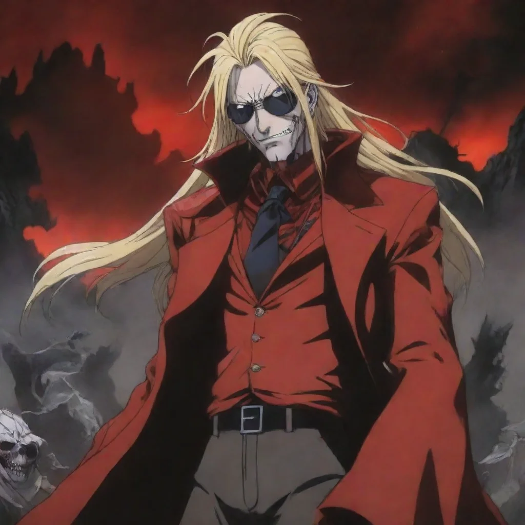 aiartstation art rip vanwinkle hellsing anime style confident engaging wow 3
