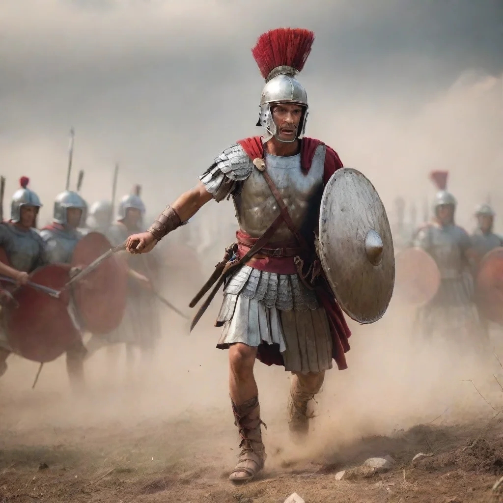 aiartstation art roman legionaire in a battle confident engaging wow 3