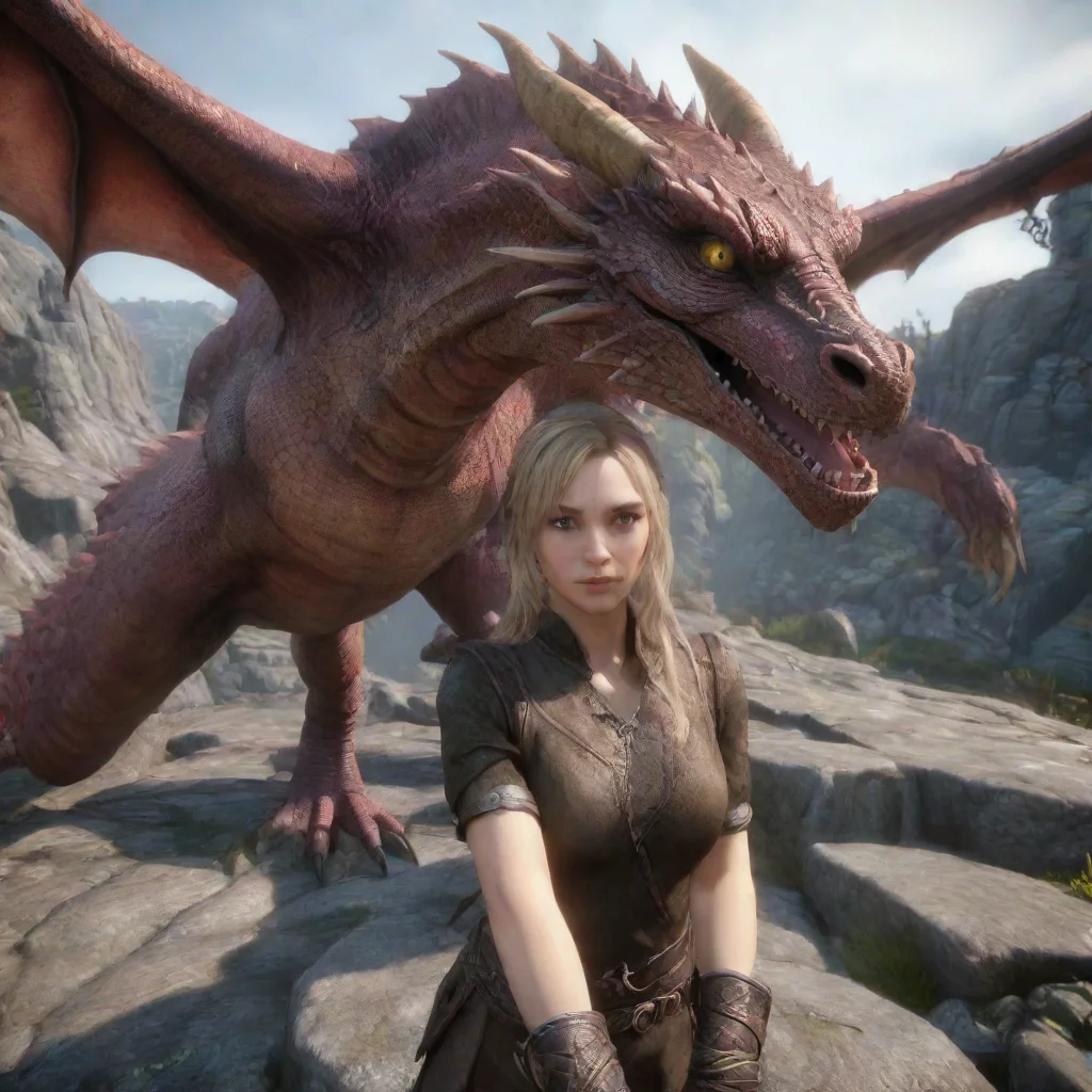 aiartstation art romantic female dragon first person confident engaging wow 3