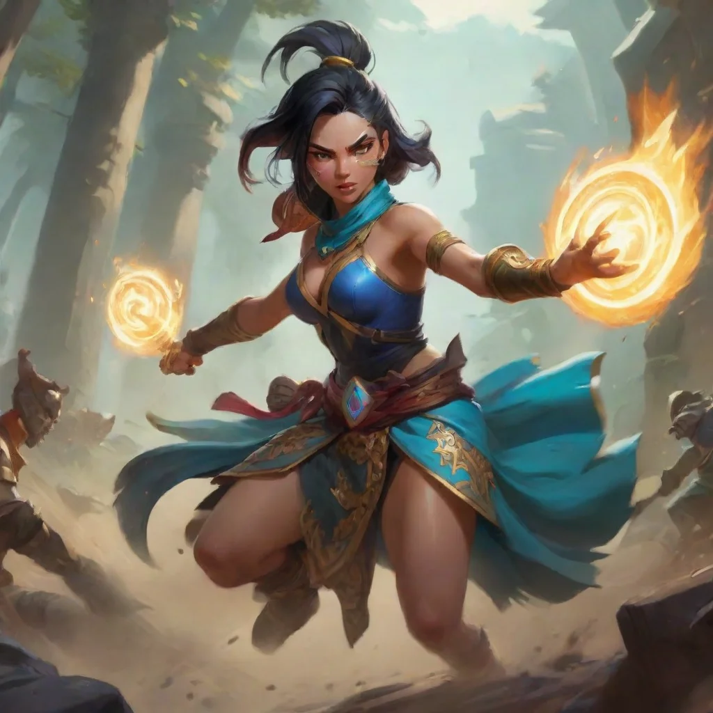 aiartstation art runeterra karma attacking confident engaging wow 3