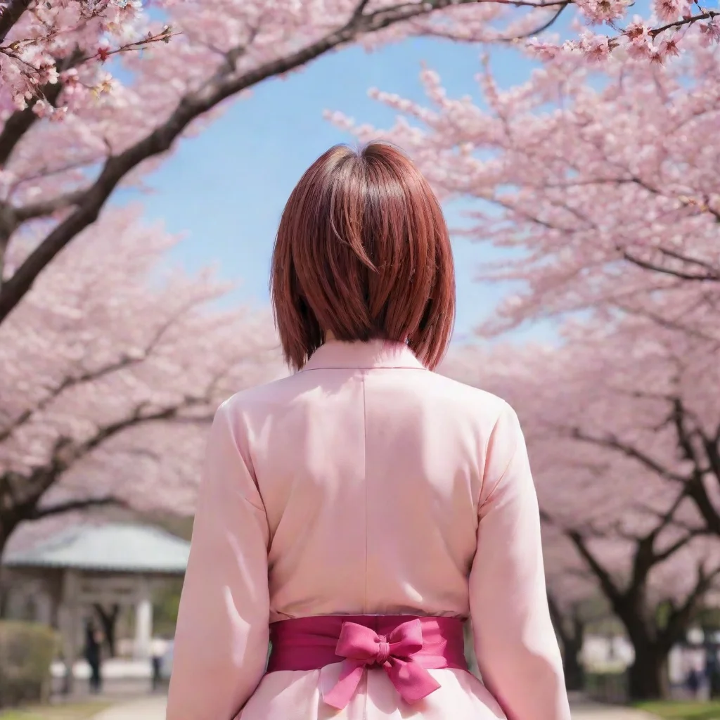 artstation art sakura from behind confident engaging wow 3