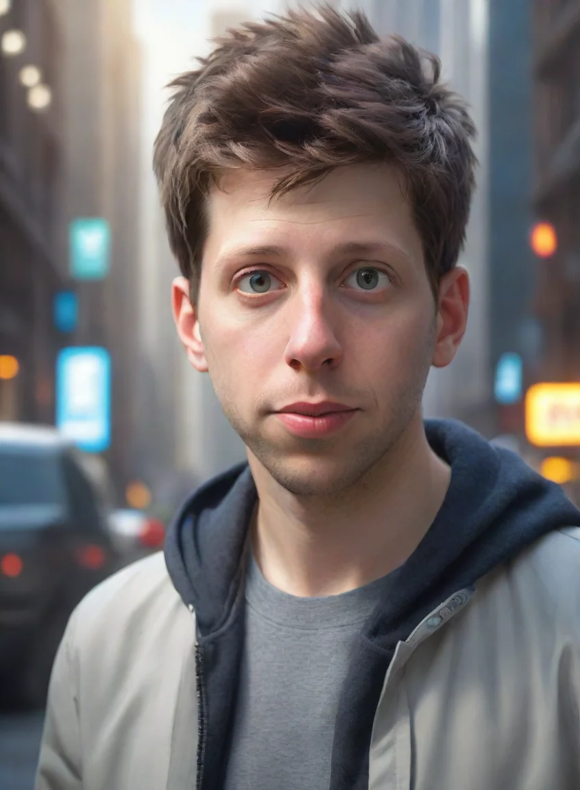 artstation art sam altman eyes clear epic hd art detailed realistic futuristic serious  confident engaging wow 3 portrait43