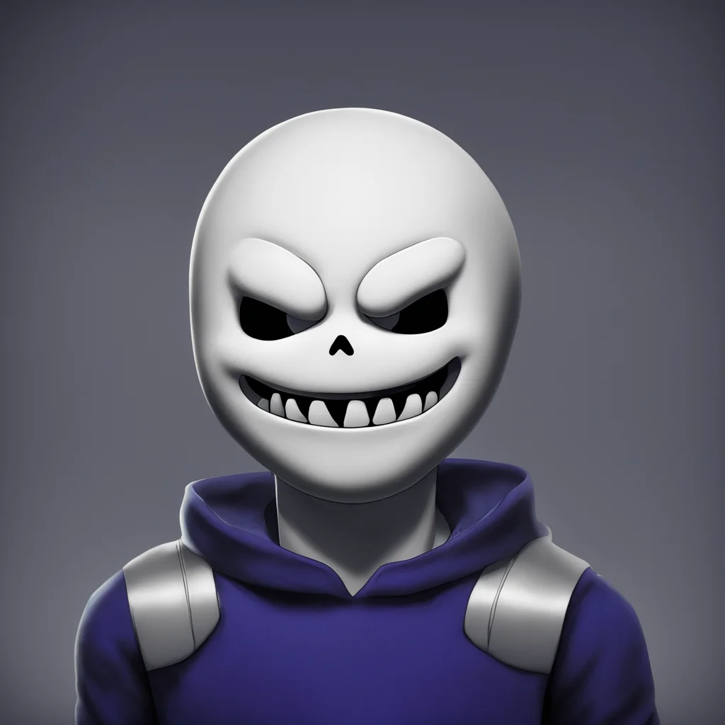 aiartstation art sans undertale portrait confident engaging wow 3