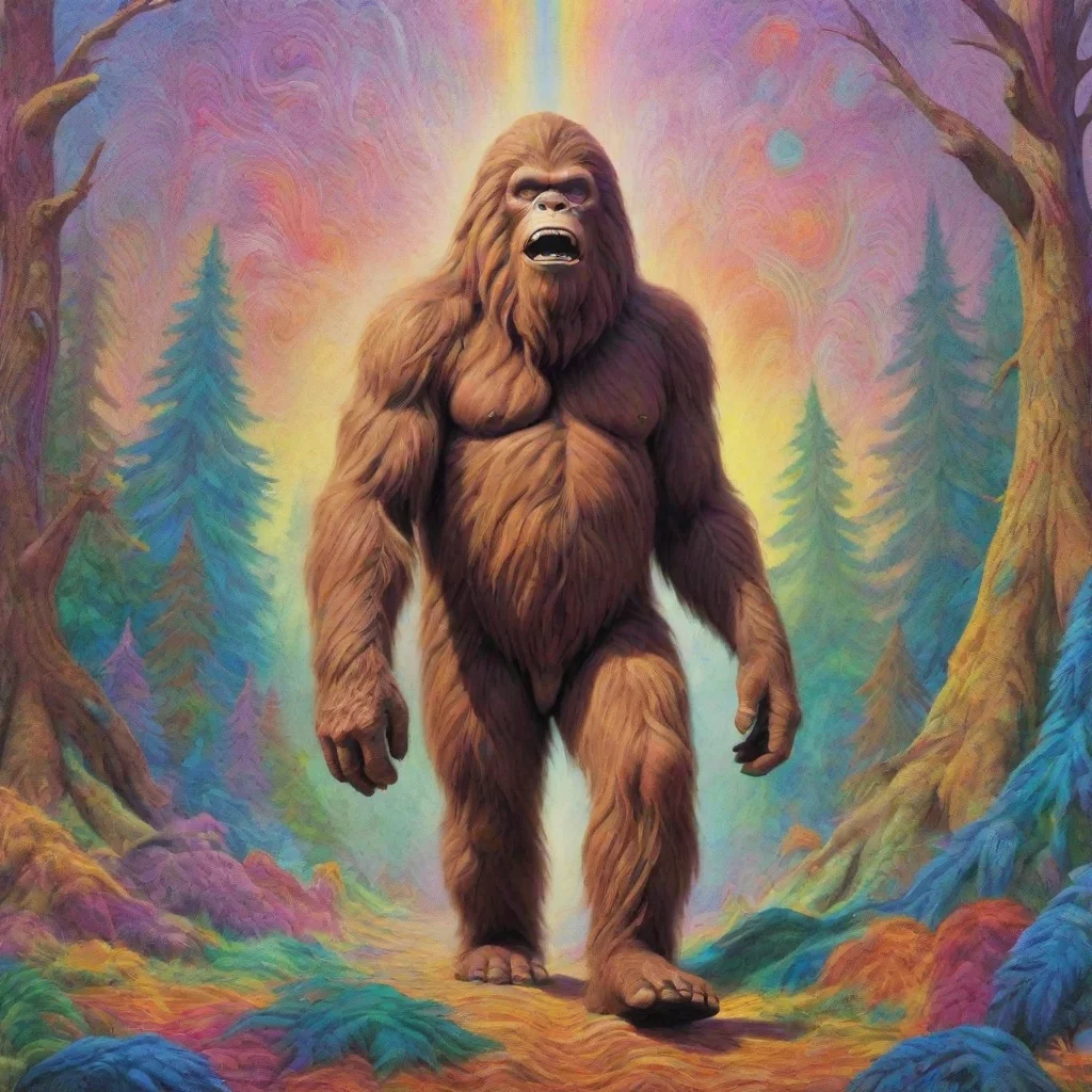 artstation art sasquatch on lsd confident engaging wow 3