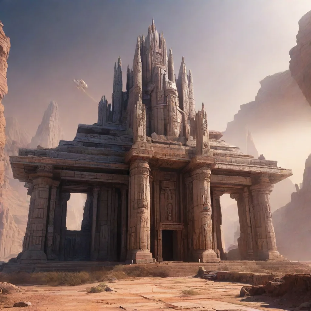 aiartstation art sci fi temple confident engaging wow 3