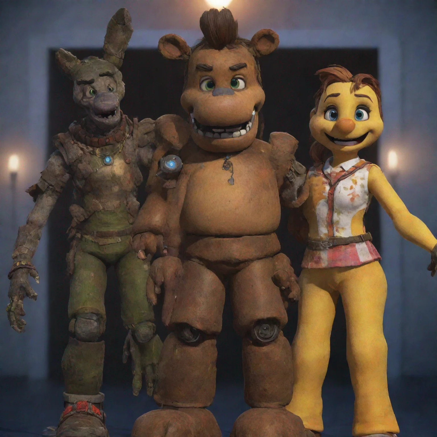 aiartstation art scott cawthon render style confident engaging wow 3