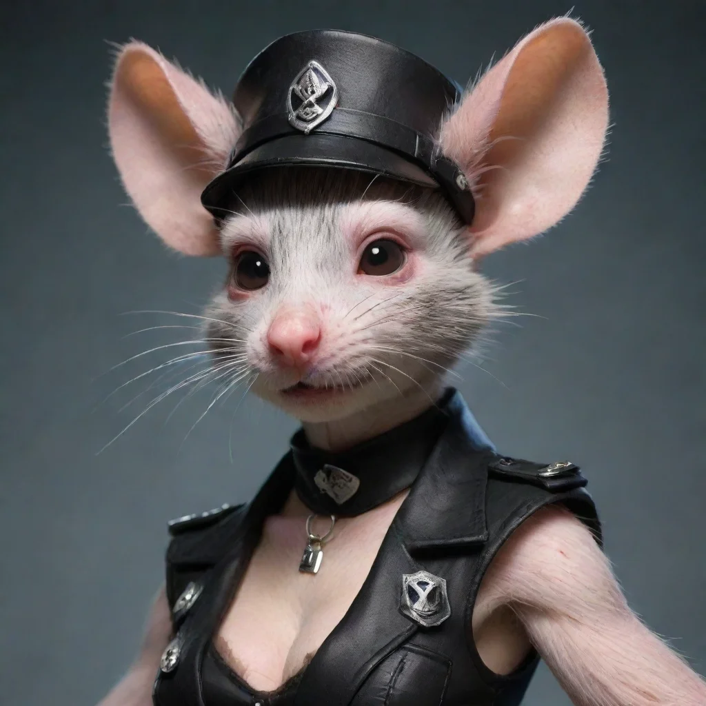 aiartstation art seductive female anthropomorphic furry rat punk neo nazis confident engaging wow 3