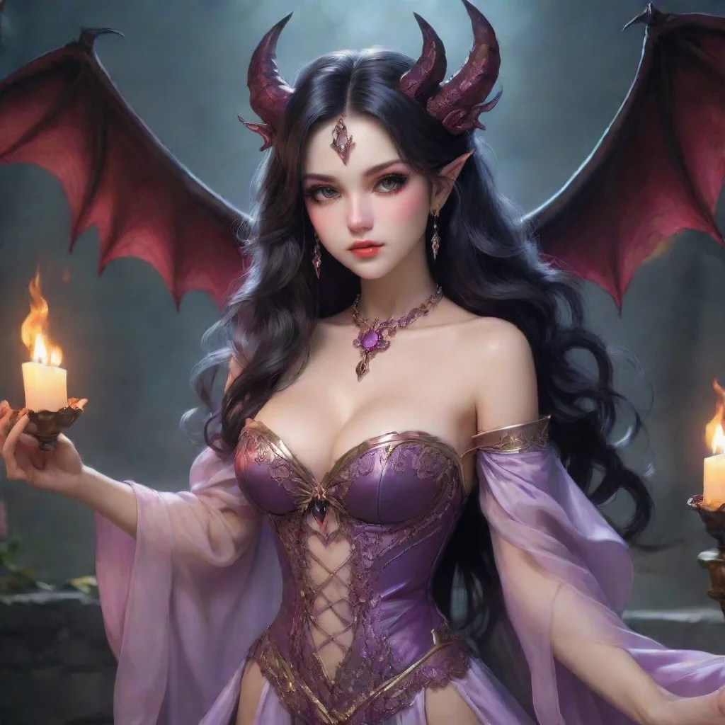 aiartstation art seductive feminine beauty grace feminine mage stunning sweet princess demon confident engaging wow 3