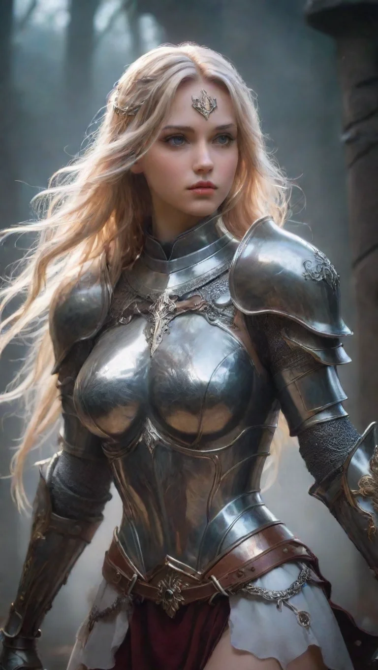 aiartstation art seductive warrior knight ethereal sweet fantasy hd confident engaging wow 3 tall