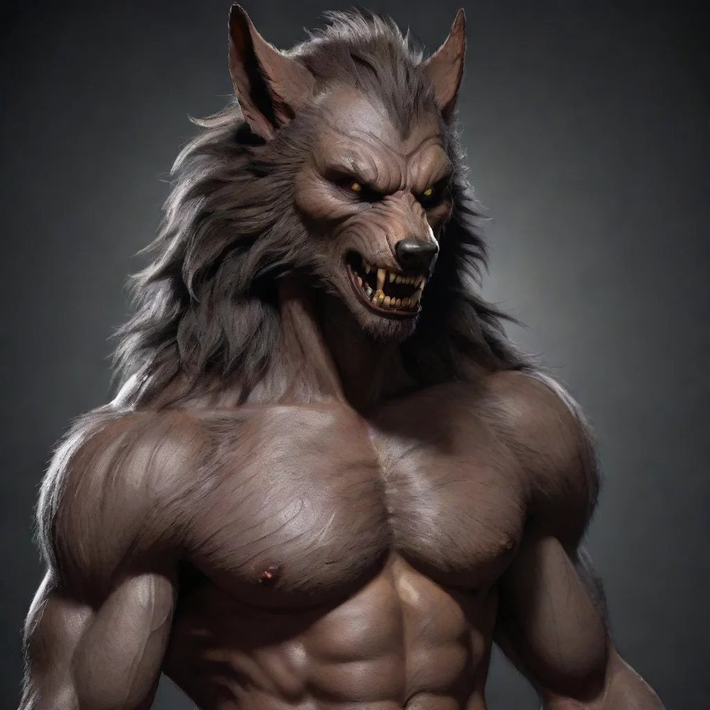 aiartstation art seductive werewolf anthropomorphic confident engaging wow 3