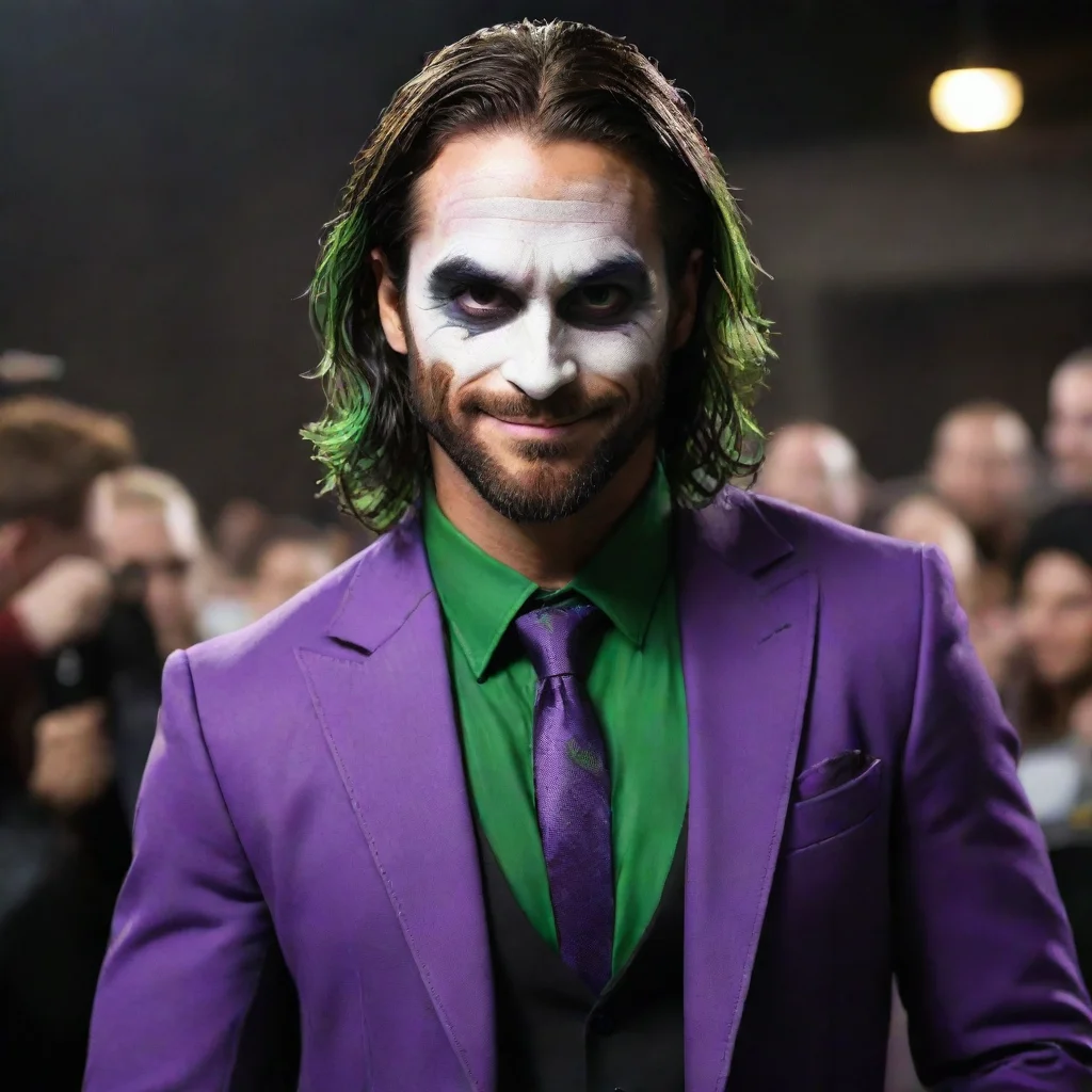 artstation art seth rollins as joker  confident engaging wow 3