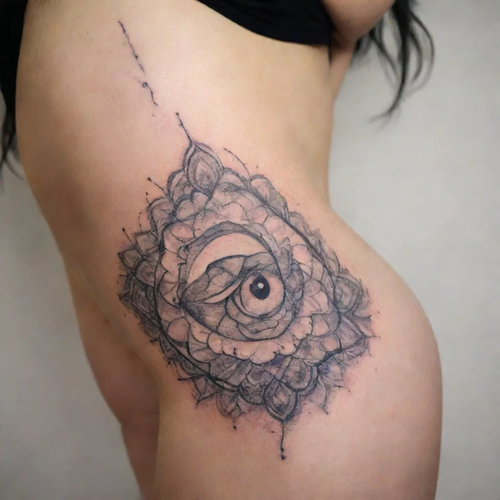 aiartstation art she marroco tattoo fine lines confident engaging wow 3