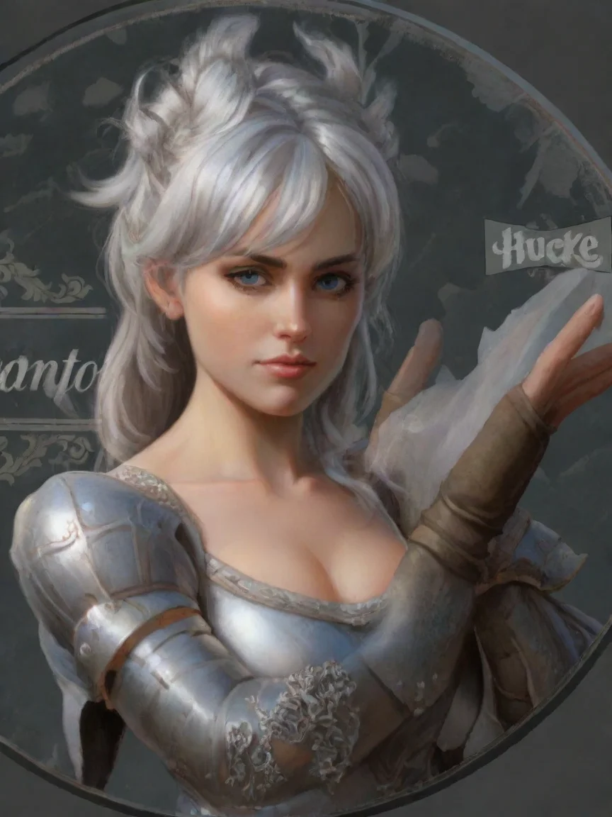 aiartstation art silver medieval full armor confident engaging wow 3