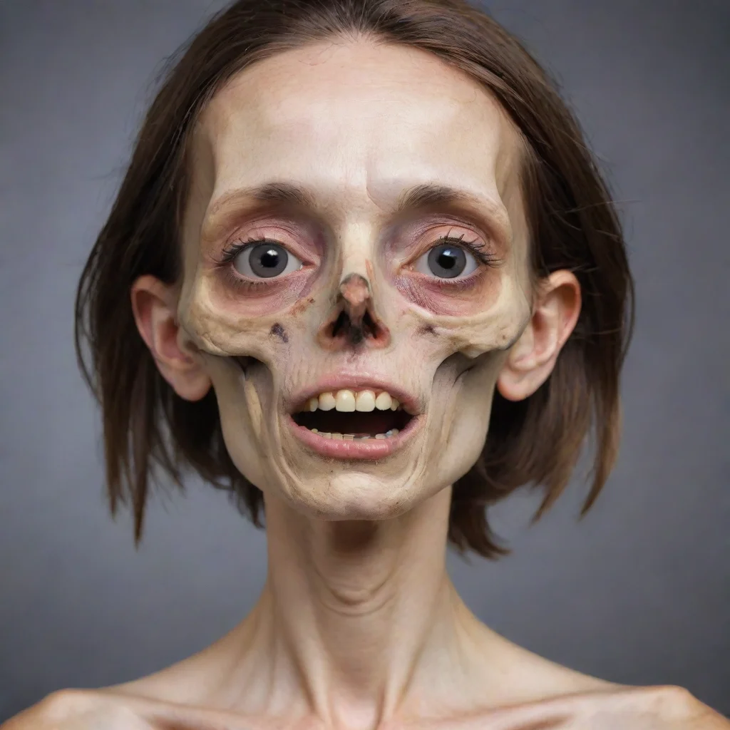 aiartstation art skinny boney woman with bevelled mouth confident engaging wow 3