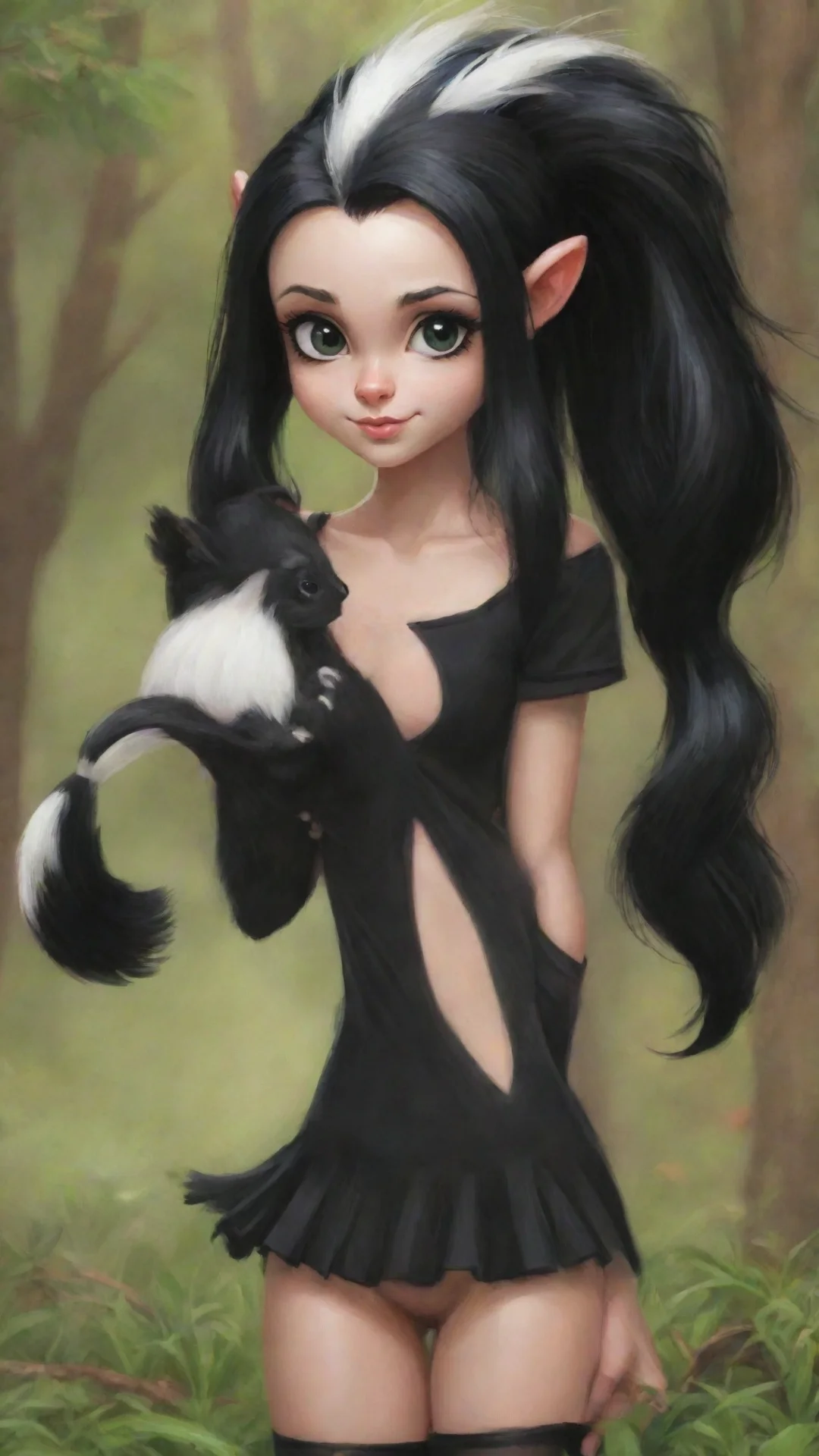 artstation art skunk girl confident engaging wow 3 hdtall