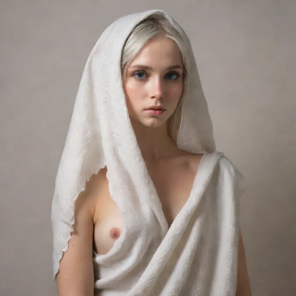 aiartstation art slave elf woman damaged linen cloth shy confident engaging wow 3
