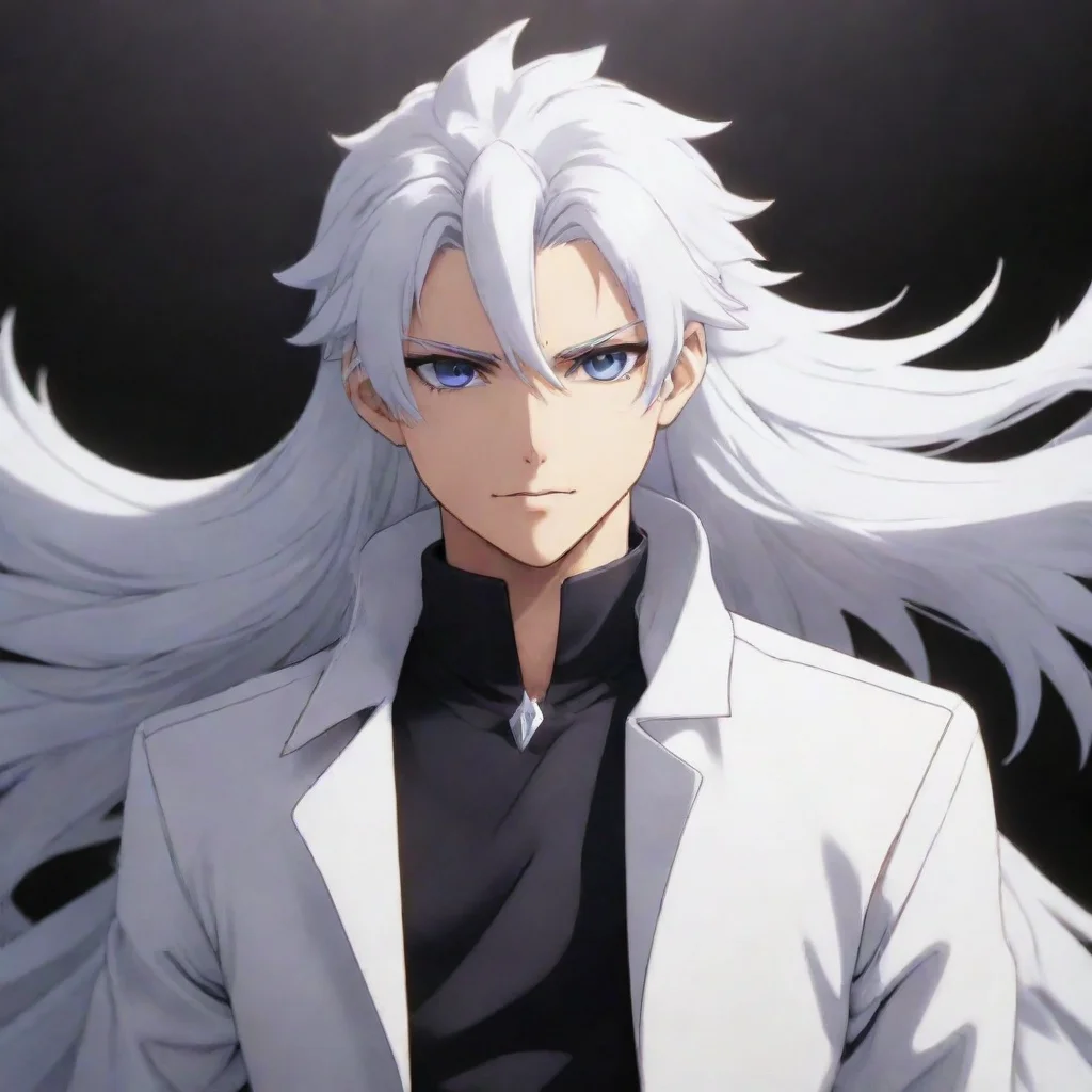 artstation art solo leveling white haired boy confident engaging wow 3