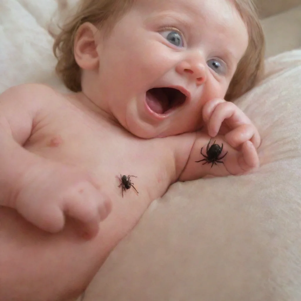 artstation art spider bites a baby confident engaging wow 3