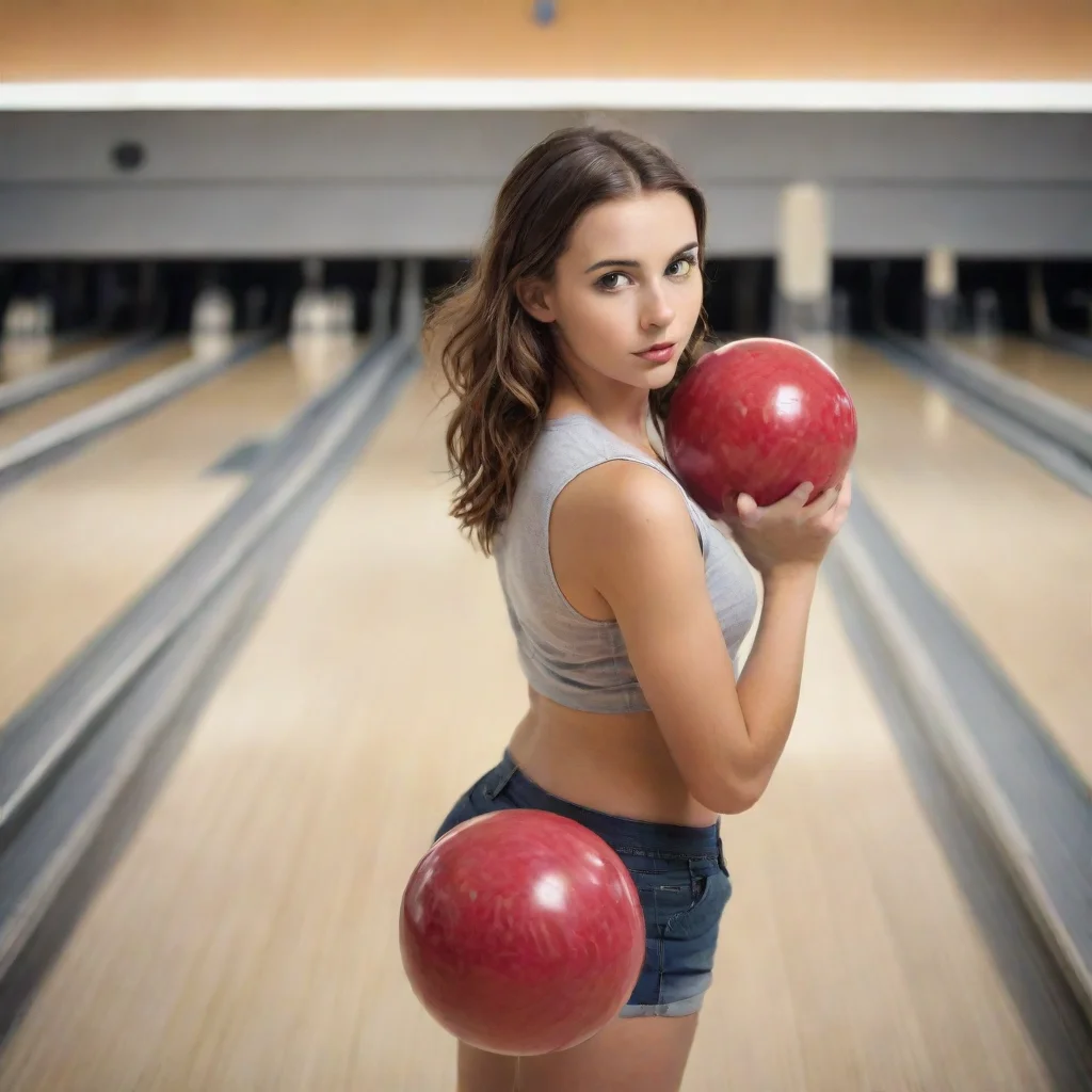 aiartstation art sporty girl bowling confident engaging wow 3
