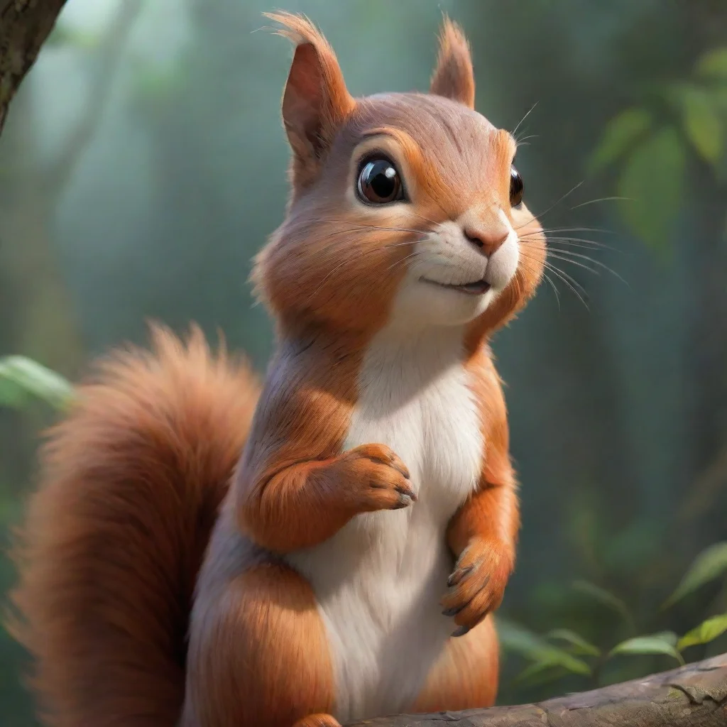 aiartstation art squirrel confident engaging wow 3