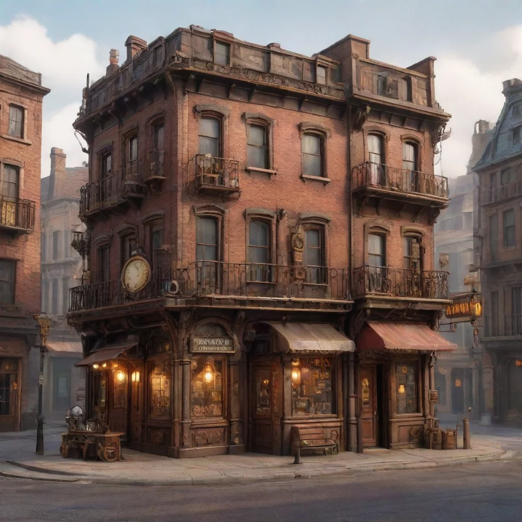 artstation art steampunk city corner confident engaging wow 3