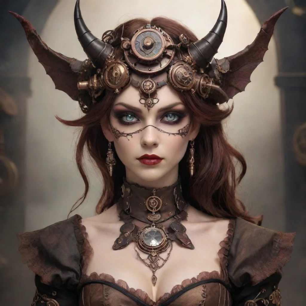 aiartstation art steampunk demon beauty grace confident engaging wow 3