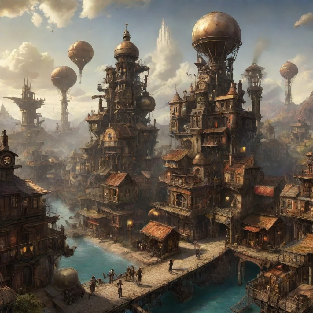 aiartstation art steampunk venus colony town epic hd artistic best confident engaging wow 3